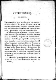 Obras dramáticas y líricas de D. Leandro Fernández de Moratín, entre los Arcades de Roma Inarco Celenio. Tomo I | Biblioteca Virtual Miguel de Cervantes