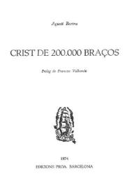 Crist de 200.000 braços / Agustí Bartra | Biblioteca Virtual Miguel de Cervantes