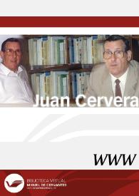 Juan Cervera / dirección Ramón F. Llorens | Biblioteca Virtual Miguel de Cervantes
