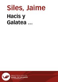 Hacis y Galatea ... | Biblioteca Virtual Miguel de Cervantes