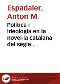 Política i ideologia en la novel·la catalana del segle XV | Biblioteca Virtual Miguel de Cervantes