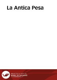 La Antica Pesa | Biblioteca Virtual Miguel de Cervantes