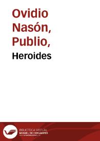 Heroides | Biblioteca Virtual Miguel de Cervantes