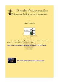 El retablo de las maravillas : cinco variaciones sobre un tema de Cervantes / Albert Boadella Oncins | Biblioteca Virtual Miguel de Cervantes