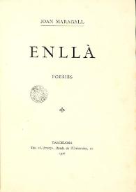 Més informació sobre Enllà. Poesies / Joan Maragall
