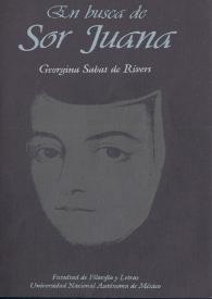 En busca de Sor Juana / Georgina Sabat de Rivers | Biblioteca Virtual Miguel de Cervantes