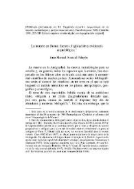 La muerte en Roma : fuentes, legislación y evidencia arqueológica / Juan Manuel Abascal Palazón | Biblioteca Virtual Miguel de Cervantes
