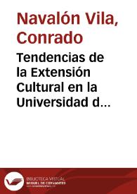 Tendencias de la Extensión Cultural en la Universidad de Murcia / Conrado Navalón Vila y José A. Gómez Hernández | Biblioteca Virtual Miguel de Cervantes