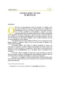 Paternalismo y Estado de Bienestar | Biblioteca Virtual Miguel de Cervantes