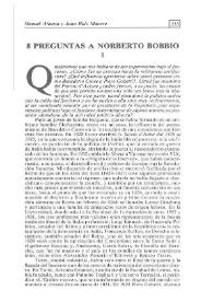 Manuel Atienza y Juan Ruiz Manero - 8 preguntas a Norberto Bobbio / Manuel Atienza y Juan Ruiz Manero | Biblioteca Virtual Miguel de Cervantes