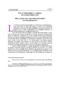 Ética nomológica y moral de los sentimientos | Biblioteca Virtual Miguel de Cervantes