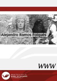 Alejandro Ramos Folqués | Biblioteca Virtual Miguel de Cervantes