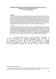 La población de Alicante : dinámica, estructura social y repercusiones territoriales | Biblioteca Virtual Miguel de Cervantes