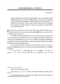 Los límites de la justicia / Víctor Blanco | Biblioteca Virtual Miguel de Cervantes