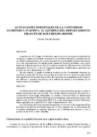 Actuaciones forestales de la Comunidad Económica Europea : el ejemplo del departamento francés de Bouches-du-Rhone | Biblioteca Virtual Miguel de Cervantes