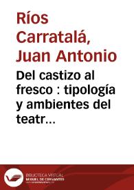 Del castizo al fresco : tipología y ambientes del teatro cómico (1890-1910) y su adaptación al cine | Biblioteca Virtual Miguel de Cervantes