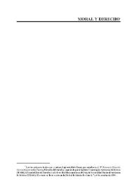 De la Imposición de la Moral por el Derecho. La Disputa Devlin-Hart | Biblioteca Virtual Miguel de Cervantes