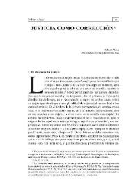 Justicia como corrección / Robert Alexy; traducción Ana Inés Haquín | Biblioteca Virtual Miguel de Cervantes