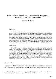 Expansión y crisis de la actividad pesquera valenciana en el siglo XIX | Biblioteca Virtual Miguel de Cervantes