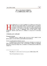 De la maldad europea y la soberanía popular | Biblioteca Virtual Miguel de Cervantes