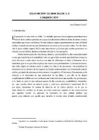 Transición democrática y corrupción / José Ramón Cossío | Biblioteca Virtual Miguel de Cervantes