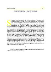 Comunitarismo y nacionalismo | Biblioteca Virtual Miguel de Cervantes
