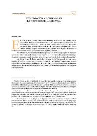 Legitimación y consenso en la iusfilosofía argentina | Biblioteca Virtual Miguel de Cervantes