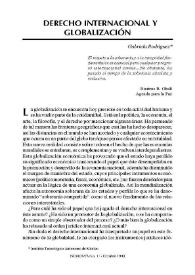 Derecho internacional y globalización / Gabriela Rodríguez | Biblioteca Virtual Miguel de Cervantes