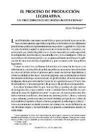 Teoría de la legislación y nuevo institucionalismo / Reyes Rodríguez | Biblioteca Virtual Miguel de Cervantes