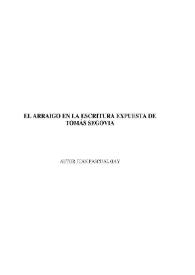 El arraigo en la escritura expuesta de Tomás Segovia / Juan Pascual Gay | Biblioteca Virtual Miguel de Cervantes