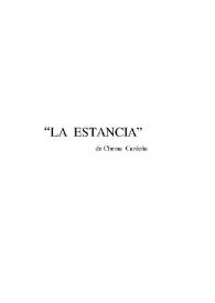La estancia / de Chema Cardeña | Biblioteca Virtual Miguel de Cervantes