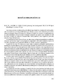 KAY, R. Y ALDER, J. (1999) : Coastal planning anda management. Ed. E. & FN Spon (Routledge). Londres, 375 pp. | Biblioteca Virtual Miguel de Cervantes