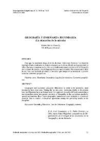 Geografía y enseñanza secundaria (la educación de la mirada) / Mateo Marco Amorós | Biblioteca Virtual Miguel de Cervantes