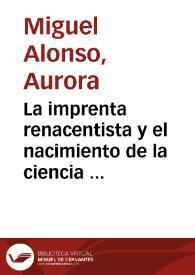 La imprenta renacentista y el nacimiento de la ciencia botánica / Aurora Miguel Alonso | Biblioteca Virtual Miguel de Cervantes