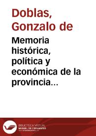 Memoria histórica, política y económica de la provincia de misiones de indios guaranis (Continuación) (I) [Boletín de la Real Academia de la Historia, tomo 4 (1884)] / Gonzalo de Doblas | Biblioteca Virtual Miguel de Cervantes