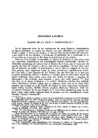 Ramón de la Cruz y Carmontelle / Francisco Lafarga | Biblioteca Virtual Miguel de Cervantes