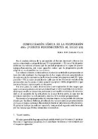 Configuración sémica de la preposición "de" (Fuentes pertenecientes al siglo XIII) | Biblioteca Virtual Miguel de Cervantes