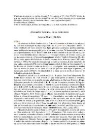 Alexandre Laborde, en su centenario / Antonio García y Bellido | Biblioteca Virtual Miguel de Cervantes