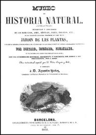 Museo de Historia Natural : descripción y costumbres de los mamíferos, aves, réptiles, peces, insectos, etc. ... / por Boitard, Bernard, Couailhac...; con una introducción histórica.... por J. Janin...; obra escrita al español por D.Pedro Reynés y Solá... | Biblioteca Virtual Miguel de Cervantes