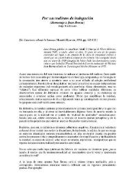 Por un realismo de indagación (homenaje a Joan Brossa) / Jorge Riechmann | Biblioteca Virtual Miguel de Cervantes