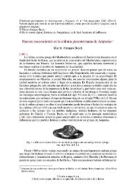 Nuevas excavaciones en la colonia grecorromana de Ampurias / Martín Almagro Basch | Biblioteca Virtual Miguel de Cervantes