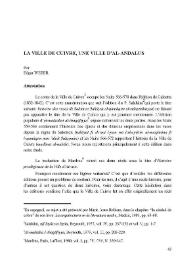 La Ville de Ciuvre, une ville d'al Andalus / por Edgar Weber | Biblioteca Virtual Miguel de Cervantes