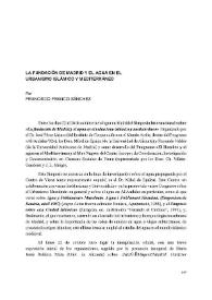 Congreso de la Fundación de Madrid y el agua en el urbanismo islámico y mediterráneo / por Francisco Franco Sánchez | Biblioteca Virtual Miguel de Cervantes