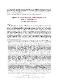 Aspectos de la sociedad romana del Bajo Imperio en las cartas de San Jerónimo (I) / José María Blázquez | Biblioteca Virtual Miguel de Cervantes