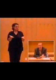 Primer Congreso Nacional de Lengua de Signos. Conclusiones y clausura. Parte segunda / Amparo Minguet Soto; Feliciano Sola Limia | Biblioteca Virtual Miguel de Cervantes