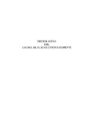 Necrologías del Excmo. Sr. D. Juan Gyenes Remenyi / Enrique Pardo Canalís [et al.] | Biblioteca Virtual Miguel de Cervantes