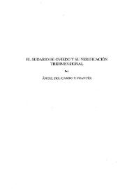 El sudario de Oviedo y su verificación tridimensional / Ángel del Campo y Francés | Biblioteca Virtual Miguel de Cervantes
