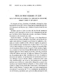 Fiesta de toros celebrada en Cádiz por la nación inglesa en solemnidad de la coronación del duque de York, hermano y sucesor del rey Carlos II / Joaquín de Lara | Biblioteca Virtual Miguel de Cervantes