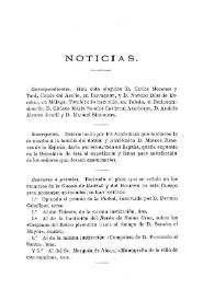 Noticias. Boletín de la Real Academia de la Historia, tomo 36 (febrero 1900). Cuaderno II / Cesáreo Fernández Duro | Biblioteca Virtual Miguel de Cervantes