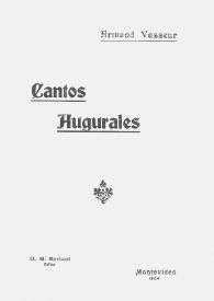 Cantos augurales / Armand Vasseur | Biblioteca Virtual Miguel de Cervantes